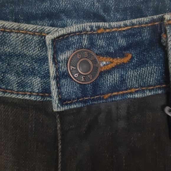 NWT 6397 News High Waist Contrast Mini Denim Skirt Available In Multiple Sizes - Picture 5 of 11